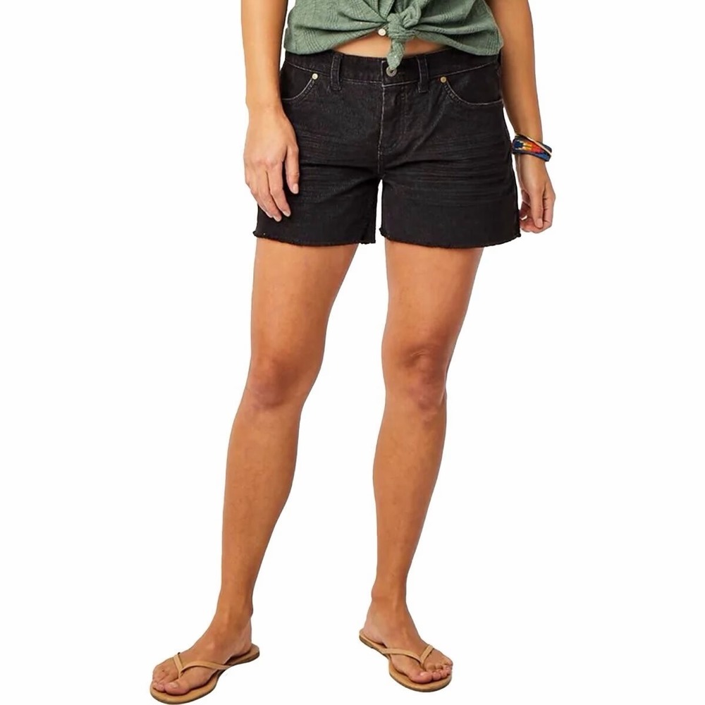Carve Designs Oahu 4" Short Classic Black Size 8 Sustainable Beach Athleisure